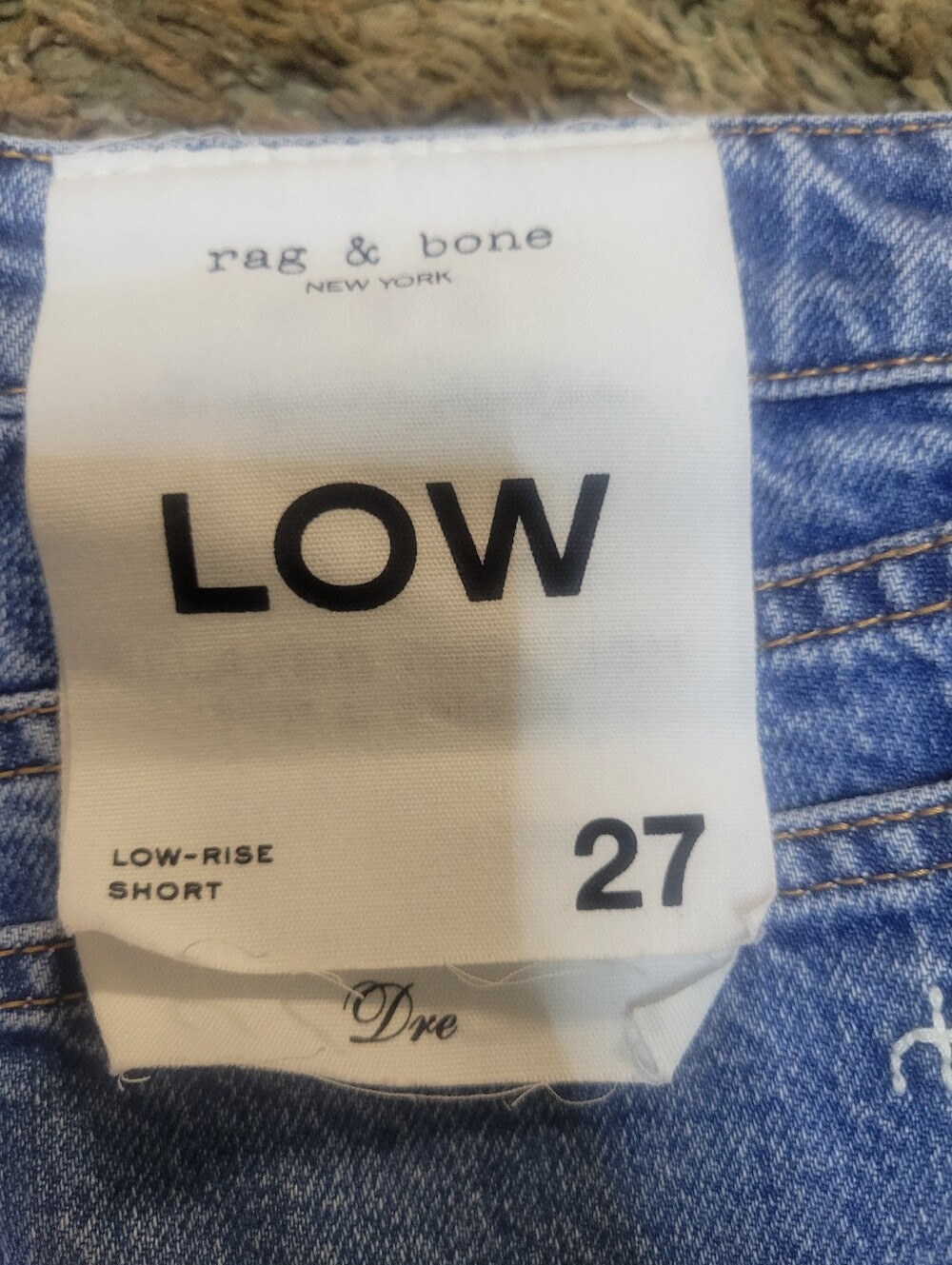 NWT Rag & Bone dre low rise short denim shorts size 27 - Picture 4 of 5